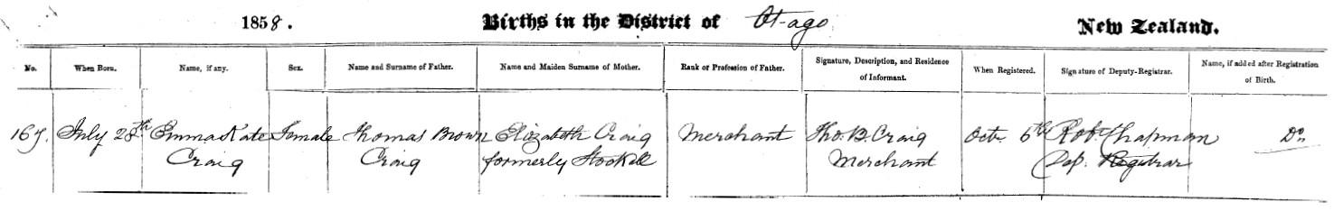 Birth registration